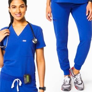 Figs winning blue joggers